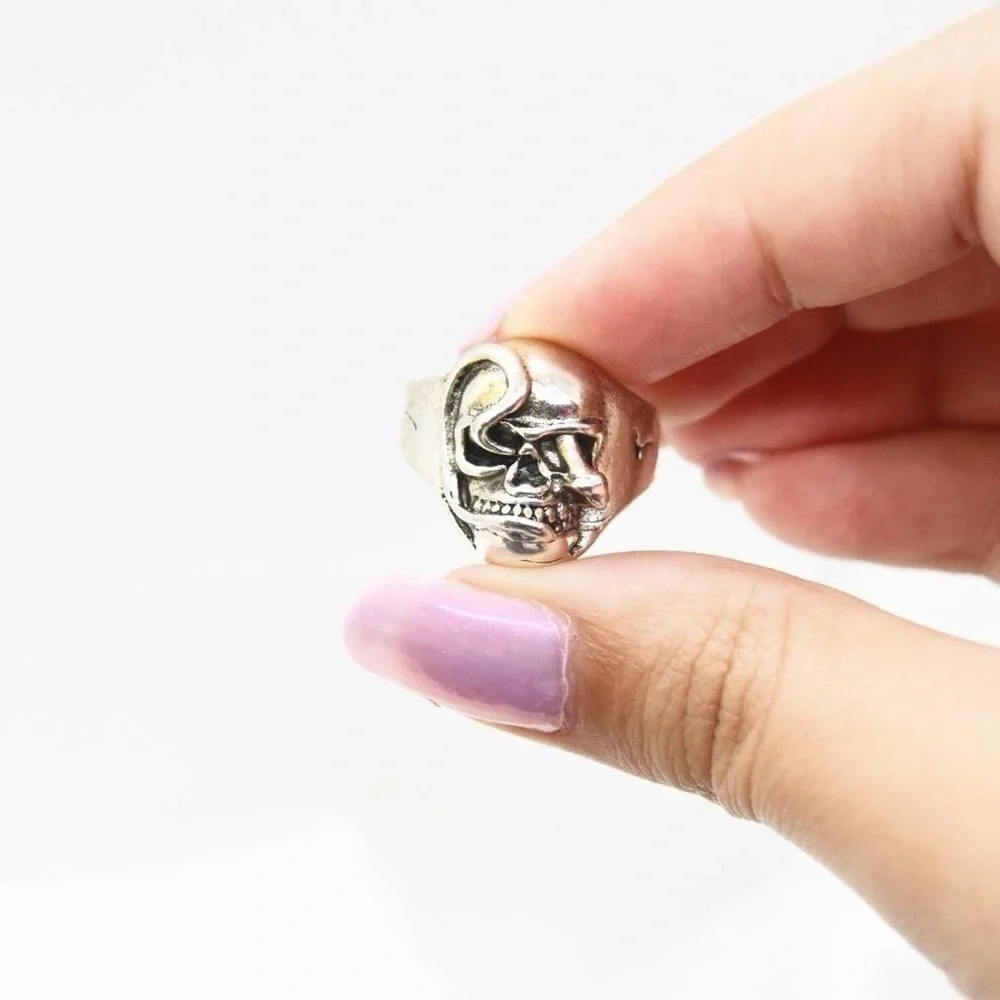 Skull and Snake Ring